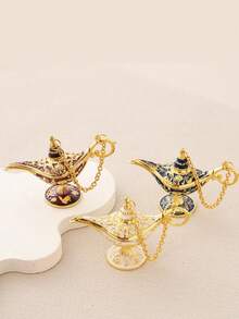 Lámpara mágica de decoración metálica, con patrón retro elegante, sin electricidad, adecuada para decoración del hogar, fiestas, sala de estar