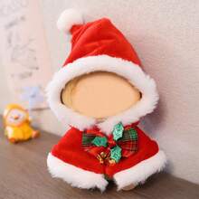 1/3pcs Christmas Doll Clothes, Compatible With Labubu, Suitable For 17cm/6.69in Dolls, Random Color & Style