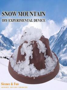 儿童火山雪山喷发DIY科学实验套装，室内亲子互动STEM科学教育创意益智游戏火山模型玩具，培养动手能力，适合3-12岁以上男孩女孩，开学、生日、节日礼物 - 彩色 - 查看 4