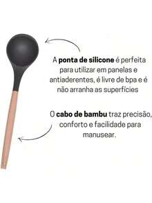 Silicone Kitchen Set Spoons Spatula 12 Pieces Wood Decoration - verde - Ver 8