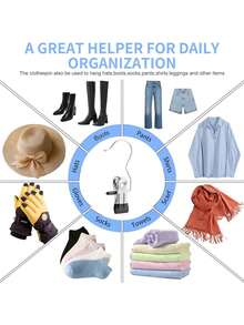 10pcs High-Quality Stainless Steel Clothing Clips, Adjustable Metal Pants Hanger And Clips, Portable Hanging Clothing Clips, Suitable For Home Space Storage And Organization, Suitable For Bedrooms, Wardrobes, Lockers, Homes, Dormitories, Clips For Pants And Skirts, Socks, Underwear, Tops And Other Clothes