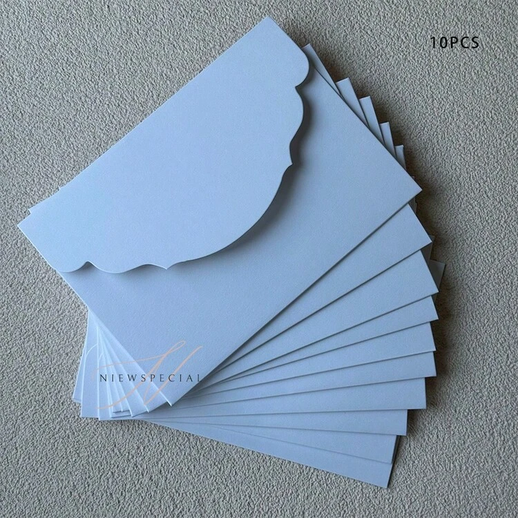 10/20/25pcs Set Tri-Fold Pocket Wedding Invitation Envelopes, Simple Invitation Envelopes For Engagement, Christening, DIY Invitations, 5*7 Inch Invitations, Pocket Invitations, Customized Invitations, New Design Covers. Christmas Cards - Multicolor - View 13