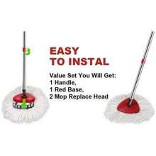Enhanced Spin Mop Replacement System - 40% Larger Cleaning Surface Microfiber Heads For 1-Tank Spin Mop Systems (White Center Design) - Trắng (Hệ thống 1 bình) - Xem 7