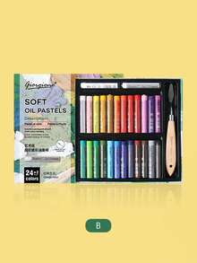 Set pasteluri în ulei - 12 culori + cuțit de paletă | Paletă Morandi | Kit de artă portabil pentru începători/studenți | Creație artistică și mâzgălituri | Cadou perfect de ziua de naștere/sărbători