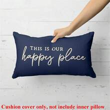 1 pieza/2 piezas Funda de cojín decorativa navideña, adecuada para sala de estar y dormitorio, decoración navideña, regalo de Navidad, adorno navideño, 50x30 cm, no incluye relleno de cojín