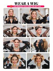 14 Inch Deep Brown Layered Bob Wig, French Eight-Shaped Bangs Face-Framing, Smooth Straight Short Hair, High-Temperature Synthetic Fiber, Versatile For Daily Commute, Workplace, Dating, Breathable Adjustable Mesh Cap - 黑棕色 - 查看 10