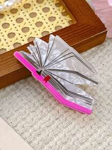 发夹 1 件女式新款渐变色恐龙夹卡通可爱小恐龙发夹后脑勺发尾发夹配饰发饰优雅爪夹，学校用品，学院秋季配饰秋冬度假装女士 - 彩色 - 查看 8