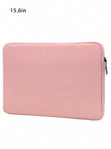 13/14/15/16 英寸笔记本电脑内胆包，涤纶材质，带口袋，粉色，适合学生、女性、返校季、旅行，防水便携笔记本电脑包，男士笔记本电脑包 - 粉色 - 查看 13