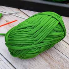 4pcs/400g High Quality Polyester Crochet And Knitting Yarn, 100G/Pc, 30m/Pc Length - Ideal For DIY Projects, T-Shirts, Slippers And Baskets, Fabric Strips Handmade Weaving DIY Bags, Toys, Shoes, Carpets, Organizer Basket Liners - Multicolor - View 4