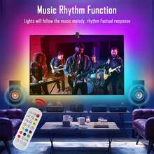 LED TV Backlight Strip With AR Color Gamut Synchronization Sensor And RGBIC Lighting. Suitable For 35-85-Inch Screens And Computers, TVs, And Monitors. - RGBIC TV Backlight Strip - View 3