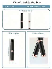 USB Rechargeable Heated Eyelash Curler, Long-Lasting Curl, Great Gift For Women