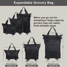 Shopping Bags And Cart - Black - View 3