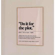 1 pieza Impresión de definición de palabra del diccionario sin marco | DESCARGA DIGITAL | Arte de pared minimalista | Impresiones "Hazlo por la trama" Decoración de habitación de niña | Póster de dormitorio, Arte de pared vintage sin marco