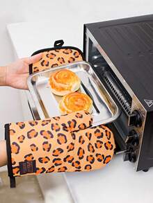 2 Pcs Thickened Oven Mitts And Heat Pads, Oven Microwave Insulated Gloves, High Temperature Resistant Restaurant Insulated Gloves Insulation Mat, Baking Gloves Set,Oven Mittshome Essentials,Kitchen Accessories,Kitchen Essentials,Kitchen Decor,Heat Resistant Mat,Oven Gloves,Kitchen Accessories