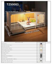 Kaninbur med kattlåda, inomhuskaninvilla, marsvinbur med separat boområde och bricka