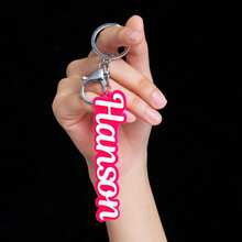 Customized Acrylic Name Keychain, Old English Font, Personalized Letter Keyring, Creative Backpack Pendant, Suitable For Bags, Keys, Suitcases, Ideal Gift For Couples, Friends And Pets, Birthday Present, ,Colorful,Cute,Adorable,Funny,Kawaii,Y2K,Stylish,Unisex,Casual,Custom,Personalized,Unique,Customized,Ideal Gifts For Him,Ideal Gifts For Her,Her,Boyfriend,Girlfriend,Family,Friends - Black and White - View 16