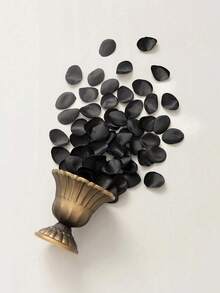 50/500/1000 pétalos de rosa artificial borgoña, pétalos de flores falsas para canasta de flores de boda, pasillo, centro de mesa, mesa, confeti, favor de fiesta, decoración del hogar