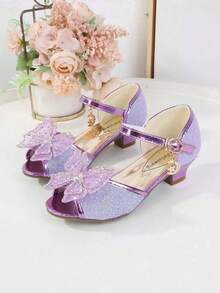 女童高跟蝴蝶公主鞋，夏季時尚款