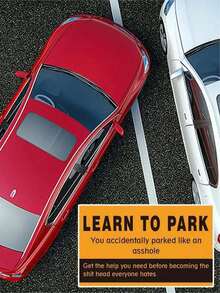 50pcs 56D Sheets You Parked Like An Business Cards, Writable Bad Parking Cards, Illegally Parked Multi Reasons, No Permit Area Violation Warning Notice.Back To School.School Supplies