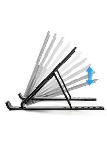 Adjustable Portable Laptop Stand - Foldable Universal Laptop/Tablet Stand, Heat Dissipation Design, Ergonomic Angle Adjustment, Suitable For All Computers, Durable Plastic Structure, Compact And Lightweight, Cooling Stand, Laptop Stand, Desktop Folding Stand, Can Raise Phone, Tablet, Suitable For Home Or Office Use, Stable Base - Multicolor - View 4