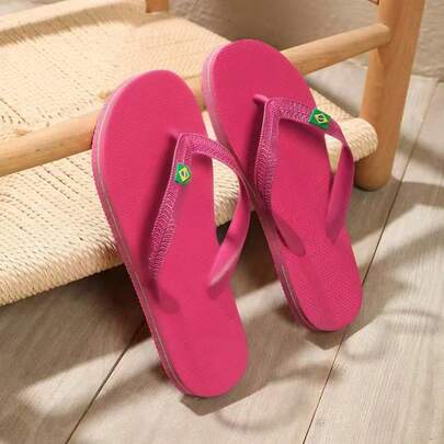 Women's Flip Flops, Fashion Summer Beach Flat Sandals, Casual Slip-On Slippers For Indoor And Outdoor Use