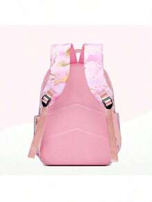 Stitch Series Cartoon Three Pieces Backpack, Waterproof And Dirt Resistant, Cute And Casual, Outdoor Travel Backpack