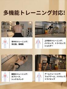 2本セット コードレスバトルロープ フィットネス用 安全ロープ付き 高弾性 有酸素トレーニング 効率的な脂肪燃焼シミュレーション 滑り止めグリップ 静音 初心者、自宅用に最適 - ブラック - チェックする 3