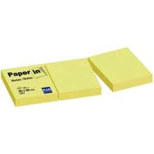 Feuilles jaunes 40 x 50 mm, 3 x 100 feuilles