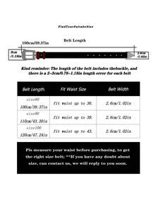 1 pieza Cinturón de mujer con hebilla de remache redonda de estilo punk dorado/plateado Y2K, accesorio versátil para uso diario, verano, escuela, otoño, Halloween - Multicolor - Ver 3