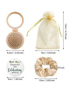 4/20pcs Bridal Party Gift Set, Pink Bow Mirror Comb Folding Hair Comb Bow Hair Ring, With Thank You Card And Storage Bag, Wedding, Suitable For Bridesmaids And Guests.Back To School,Hair Brush,Slick Back Brush,Styling Brush,Curly Hair Brush,Edge Brush,Hair Comb,Brush Hair,Hair Brush Set,Comb Hair,Comb For Curls,Detangling Brush,Hair Brush For Women,Hair,Travel,Hair Products,Hair Tools,Hair Stuff,Barber,Barber Accessories,Barbershop,Hairdressing Equipment