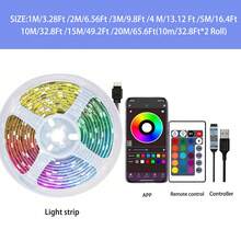 1 pieza Tira de luces LED, control de aplicación inteligente, luces de color que cambian con la música, luces RGB regulables para habitación, TV, cocina, bar, juegos, Navidad, decoración de fiesta - 24 TECLAS - Ver 3