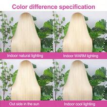 Bone Straight Lace Front Wig 8-34 In 13*4 HD Lace Front Wigs Human Frontal Hair Pre Plucked With Baby Hair Bleached Knots Virgin Hair Natural Hairline Glueless Easy-To-Wear For Women #613 Blonde Blended Hair - S613 - View 10