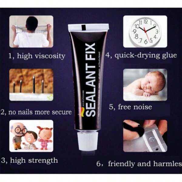 Strong Glue Sealant Super Glue Ultra-Strong Metal Glue Instant Sealant Fix Glue Quick Drying Nail Free Glue Powerful Bond Glu