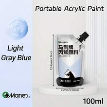Marie's Acrylic Paint (100ml/3.38oz), Assorted Colors, Water-Proof, Portable Art Pigments For DIY Craft, Graffiti, Drawing, Painting, Canvas, Rock, Wood, Wall And Ceramic, Professional Rich Pigments For Adults & Artists - Single Piece - View 33