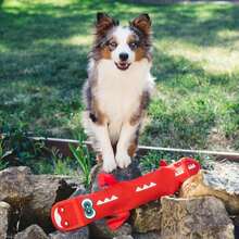 Outward Hound Fire Biterz Turtle Plush Firehose Material Interactive Dog Toy, Medium - ColorE - 查看 5