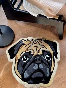 1 件装哈巴狗造型地毯，可爱秋冬地毯，装饰地毯，卧室装饰，小地毯，地毯，家居装饰，客厅地毯，客厅小地毯，卧室地毯，客厅家居装饰，户外地毯，可水洗地毯，圣诞装饰，厨房地毯 - 彩色 - 查看 4