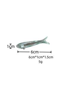 1 pieza Pinza de pelo con diseño de pez pequeño, pinza de cocodrilo, pinza para flequillo, pinza para el cabello, accesorio de cabello versátil y elegante, adecuado para uso diario, escuela, vacaciones en la playa, trabajo, transporte, fiestas, cumpleaños, regreso a clases, salidas, clips para el cabello, pasadores de cabello