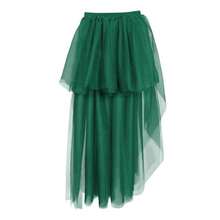 Women's Colorful Stylish Asymmetrical Tulle Skirt, Europe And America Design, Sexy Hem, Suitable For Daily Wear And Stage Performance - Multicolor - View 11