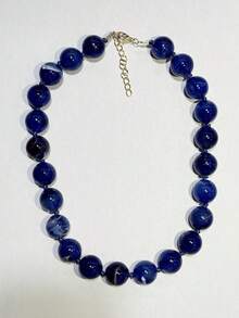 1 pieza Collar hecho a mano con cuentas, efecto de nube de resina geométrica redonda de estilo bohemio, adecuado para regalos y uso diario - Collar de nudo de cuentas de nube - Ver 18