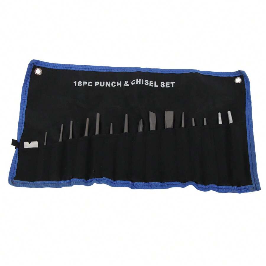 16Pcs Mechanics Punches And Chisel Set Pin Centre Taper Cold Gauge - Multicolor - View 1