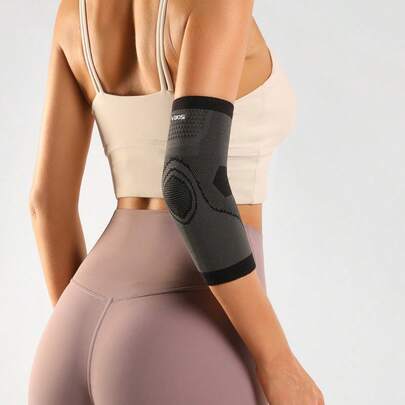 VBOSI 1pc Unisex Breathable Elastic Elbow Sleeve, Suitable For Sports Like Badminton, Basketball, Fishing, Fitness