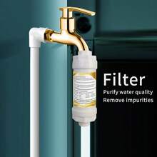 1 pieza Filtro de agua para grifo de cocina blanco, elimina metales pesados e impurezas