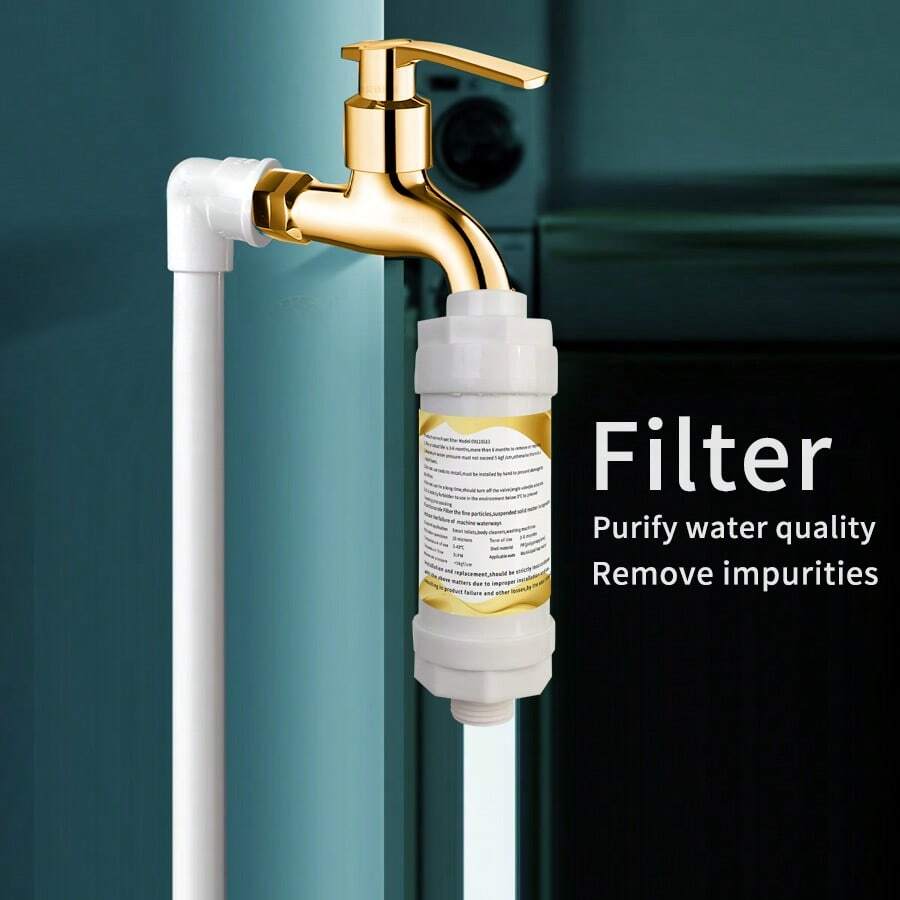 1 pieza Filtro de agua para grifo de cocina blanco, elimina metales pesados e impurezas