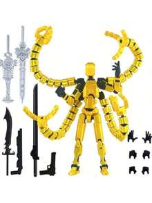 ملحقات شخصية مطبوعة ثلاثية الأبعاد لشخصية العمل T13، دمية T13 متعددة المفاصل قابلة للحركة، ديكور مكتبي للمجموعات، لعب متحركة مطبوعة ثلاثية الأبعاد T-13