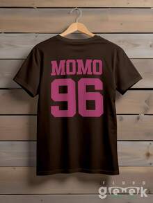 Camisa Camiseta Twice Kpop Momo 96 Personalizada Ref 1663 FLUXOGEEK - Marrom - Visão 1
