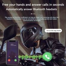 JYD-C63 Motorcycle Helmet Headset 1000mAh Bluetooth 5.4 Voice Control Waterproof Motorcycle Wireless Hands-On Talking Headset For Cycling Earphone