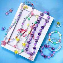 Kids Jewelry For Little Girls Necklace Bracelet With Unicorn Rainbow Star Crown Pendant For Toddler Dress Up Jewelry Princess Gifts For 3 4 5 6 7 8 Years OldEssential Festive Atmosphere For Christmas - 1 - View 6