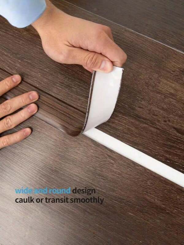1PC Self Adhesive Floor Transition Strip, Flat Partition Strip, Pressed Door Threshold, Seam Strip, Floor Gap, Pressed Line, Edge Strip Decoration