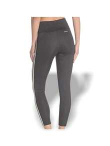 Adidas 阿迪达斯女款紧身裤 修身 高弹力 轻盈 透气 速干 吸汗 亲肤 易清洗 松紧腰 弹力 标志 健身房 瑜伽 跑步 日常通勤 黑/白 GL4040 - 黑色 - 查看 4