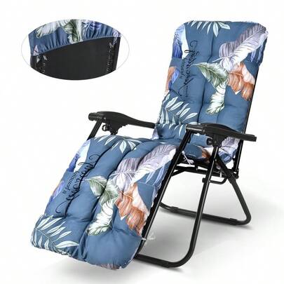 Thick Garden Lounge Chair Cushion Garden Chair Cushion Sunbed Cushion Double Non-Slip Suitable For Outdoor Garden Patio Beach Chair (No Chair),  170x53x8cm